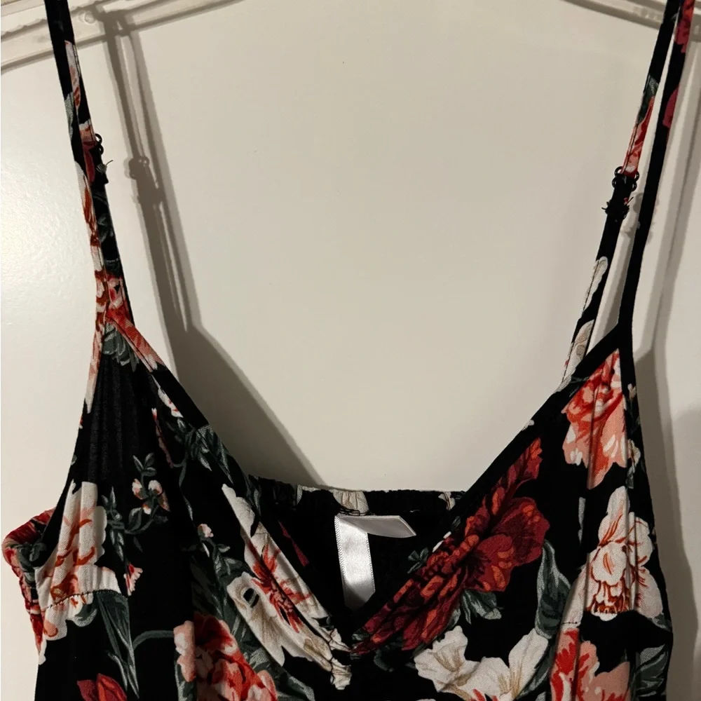 Xhilaration Black and Red Floral Maxi Dress - Picture 7 of 8